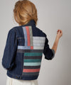Custom vintage denim jacket - Lee, Levi, Wrangler, Diesel or similar. With wool customisation on back.